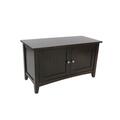 Bolton Furniture Shaker Cottage Storage Bench- Espresso ASCA05P0